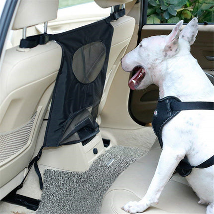 Pet Car Fence Rear Seat Safety Barrier with Mesh Screen – Dog Car Travel Accessory from www.petpexi.com

