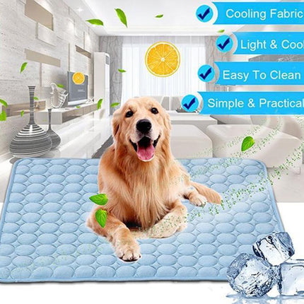 Pet Cooling Pad for Dogs and Cats – Ice Silk Breathable Summer Mat from Petpexi

