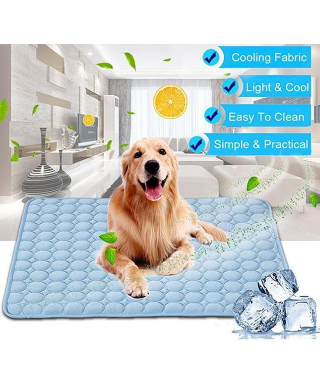 Pet Cooling Pad for Dogs and Cats – Ice Silk Breathable Summer Mat from Petpexi

