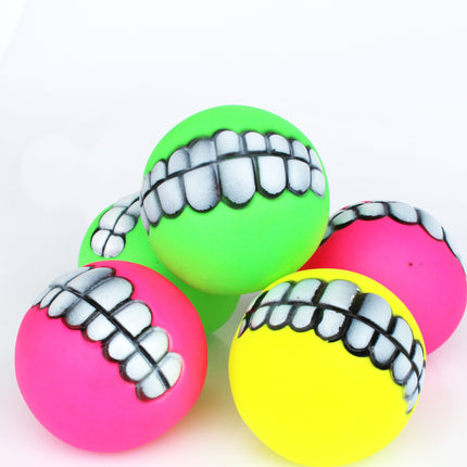 Durable enamel dog tooth ball for chew, fetch, and interactive play – www.petpexi.com