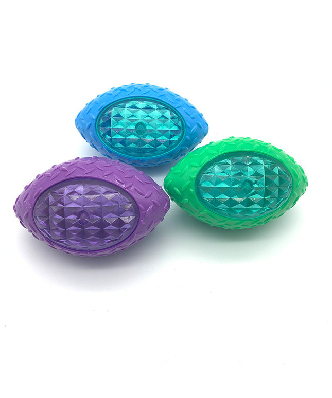 Durable bite-resistant dog toy ball for fetch, chew, interactive training in rugby, bone, or spherical shapes – www.petpexi.com
