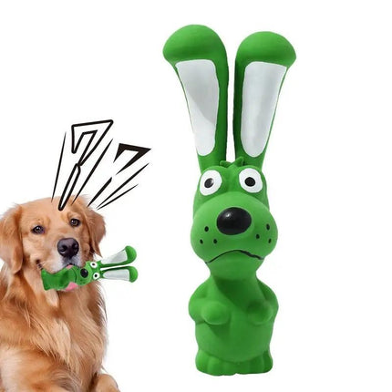 Durable latex hippo squeaky dog toy – safe interactive chew and fetch toy for dogs, available at www.petpexi.com
 with fast & free U.S. shipping