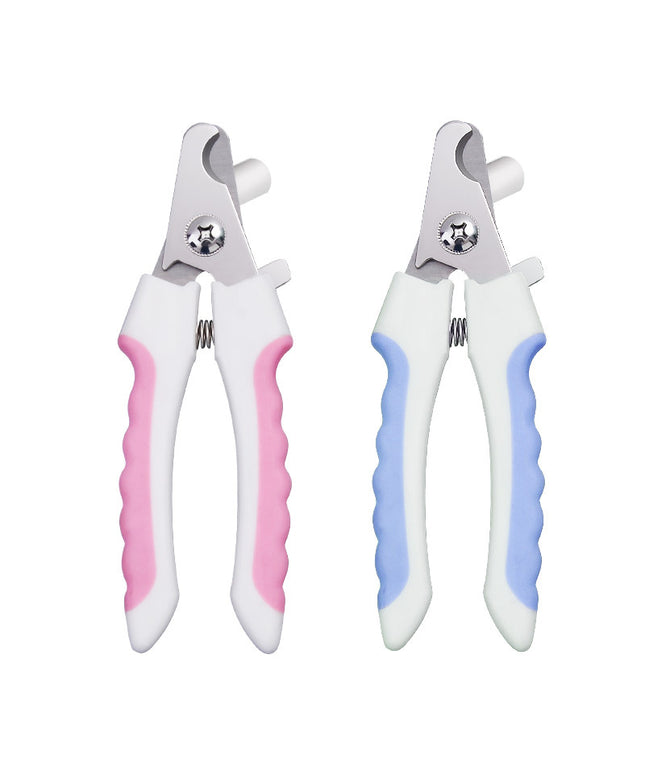 Pet nail clippers for dogs and cats by Petpexi with sharp stainless steel blades and ergonomic ABS handles for safe and easy nail trimming

