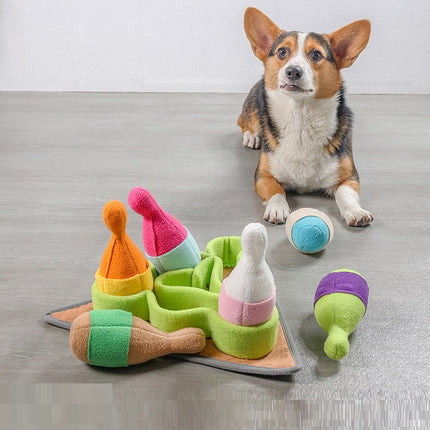 Pet Puzzle Play Tibetan Bowling Toy for Dog Training and Fun from www.petpexi.com