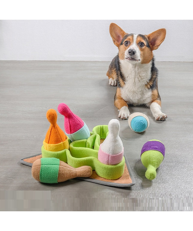 Pet Puzzle Play Tibetan Bowling Toy for Dog Training and Fun from www.petpexi.com
