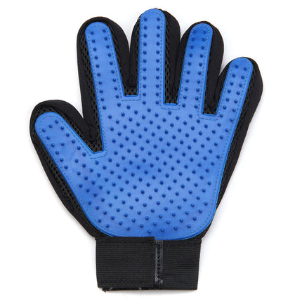 Rubber pet grooming gloves for dogs by Petpexi in multiple colors for hair cleaning, petting, and massage

