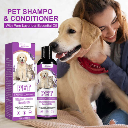 Pet Shampoo 100ml for Dogs - Relieves Skin Itching and Softens Hair

