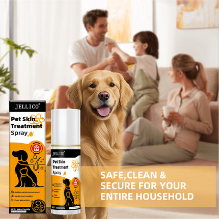 Pet Skin Care Spray by Petpexi, 60ml bottle for moss treatment and hair loss relief in dogs and cats with natural soothing formula

