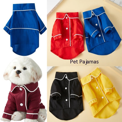 Soft colorful pet pajamas for small dogs and cats – breathable TC cloth sleepwear available at www.petpexi.com with fast & free USA shipping

