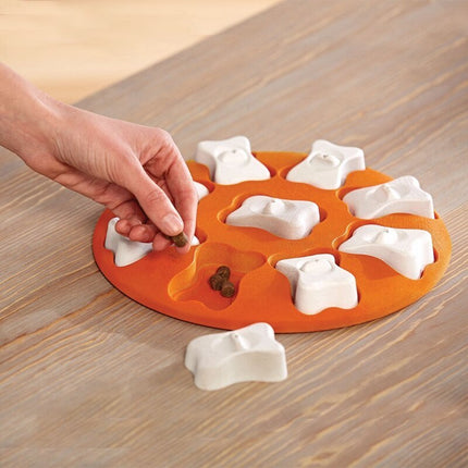 Pet.ValueError: Invalid UUID string: 7b8e9f2a-4c5a-4e7b-9f2b-8e6c7d3f1a2cPexi Leak Food Toy in orange and white, made from high-quality plastic for pet entertainment and education