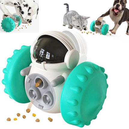 PetPexi interactive slow feeder toy in black, designed as a balance car for dogs and cats. Promotes IQ and healthy digestion.

