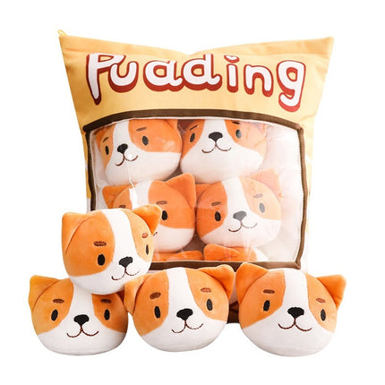 Plush Pillow Toy in cute pig, cat & dog designs. Soft short plush with PP cotton filling. Fast & free USA shipping | petpexi.com
