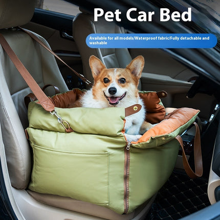 Portable cat car kennel travel bed – washable and safe – available at www.petpexi.com with fast free US shipping


