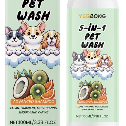 Bottle of premium pet shampoo with natural extracts by Petpexi, gentle cleansing and nourishing care for dogs and cats


