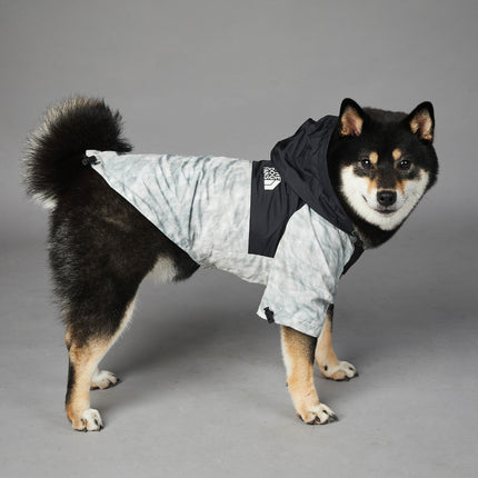 Waste paper printed dog shell jacket for small to large breeds – lightweight, stylish, and comfortable coat for dogs | Petpexi

