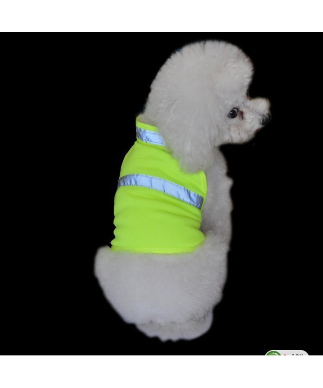 Fluorescent reflective dog safety vest for summer walks – breathable high-visibility pet gear from Petpexi with fast free U.S. shipping


