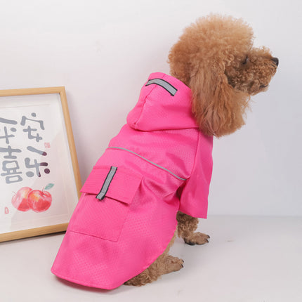 Reflective waterproof dog raincoat for small dogs and cats – lightweight snowproof pet coat in vibrant colors with Velcro or buckle | Petpexi

