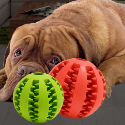 Colorful Rubber Watermelon Ball dog toy from Petpexi, bite-resistant and eco-friendly, available in 5CM and 7CM sizes for puppies and dogs.