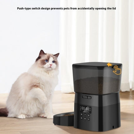 RWSQ-02 2L Automatic Pet Feeder from www.petpexi.com, made with ABS and stainless steel, ideal for cats and dogs with fast, free USA shipping