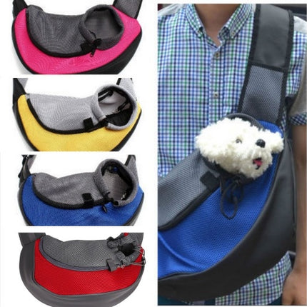 Soft Shoulder Pet Sling Carrier Bag for Dogs and Cats – Hands-Free, Breathable, and Lightweight Travel Backpack

