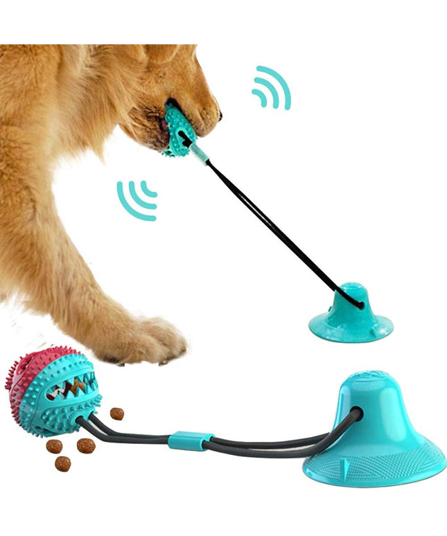 Silicon蘇ction Cup Tug Interactive Dog Ball Toy from Petpexi.com, a durable chew toy for dogs with dental health benefits and free USA shipping.