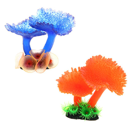 Realistic simulation coral plants for aquariums, odorless and fade-resistant resin decoration, perfect for fish tanks, available at PetPexi with free USA shipping.

