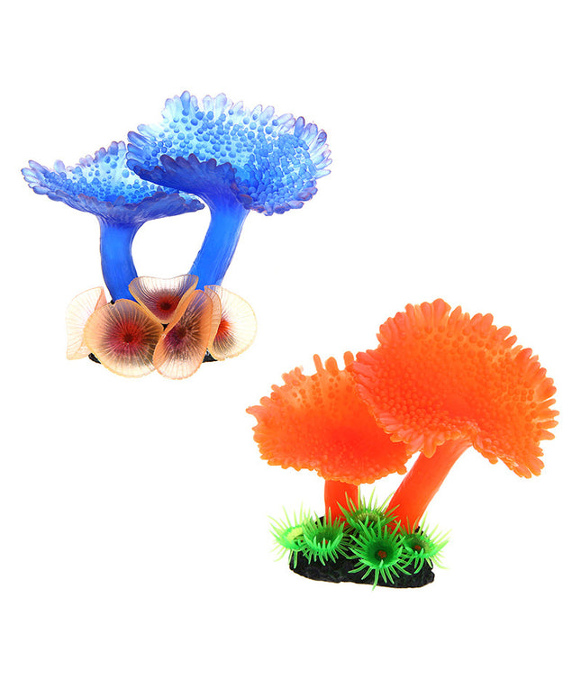Realistic simulation coral plants for aquariums, odorless and fade-resistant resin decoration, perfect for fish tanks, available at PetPexi with free USA shipping.