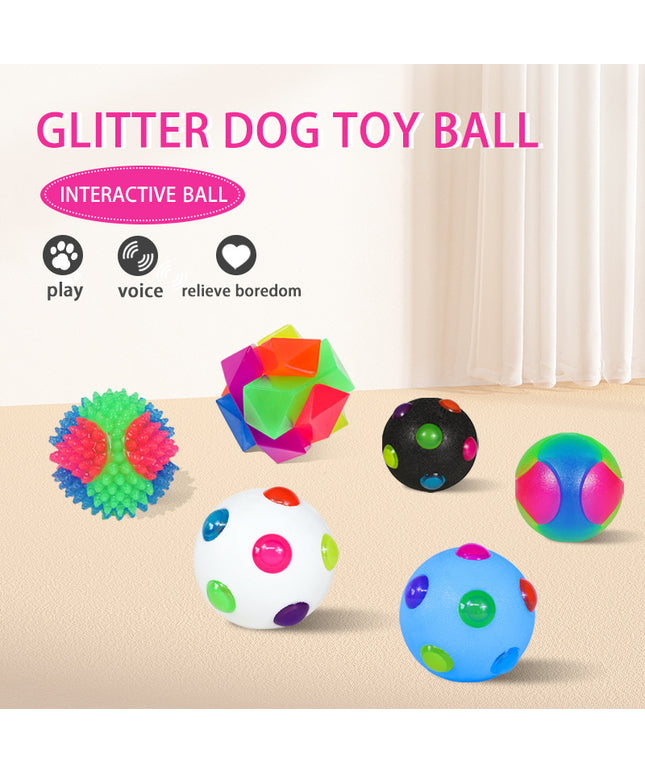Interactive luminous elastic ball for small dogs, perfect for fetch, chew, and fun play – www.petpexi.com
