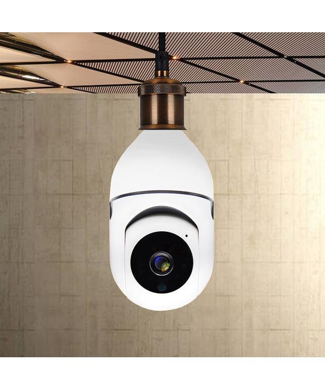 1080P Smart Bulb WiFi Camera with Shaking Head – Wireless Pet & Home Surveillance – Available at www.petpexi.com

