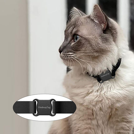 Smart Pet Cat Dog GPS Locator in black and white, lightweight collar tracker sold by www.petpexi.com


