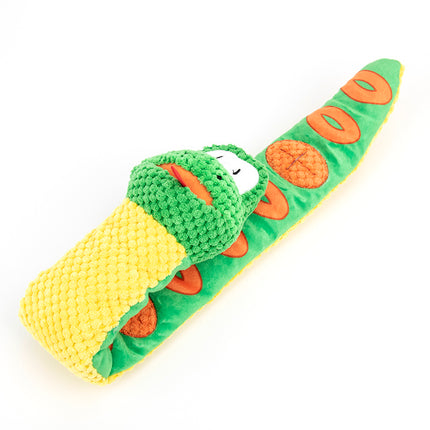 Snake Snuffle Toy for Dogs – Soft Plush Puzzle Toy with Squeaker for Boredom & IQ Training, Available at www.petpexi.com with Free USA Shipping


