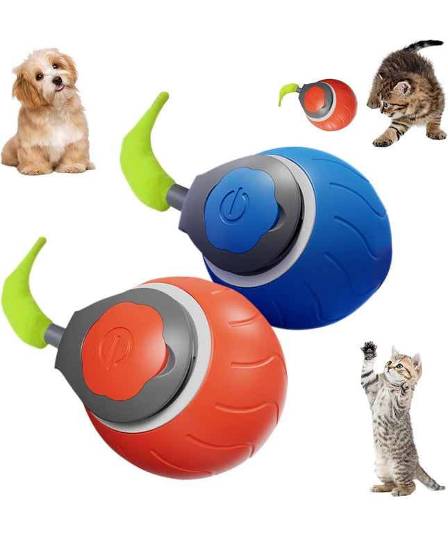 Speedy Tail Interactive Cat Toy – USB rechargeable dual-speed rolling ball from Petpexi, premium quality with fast free USA shipping

