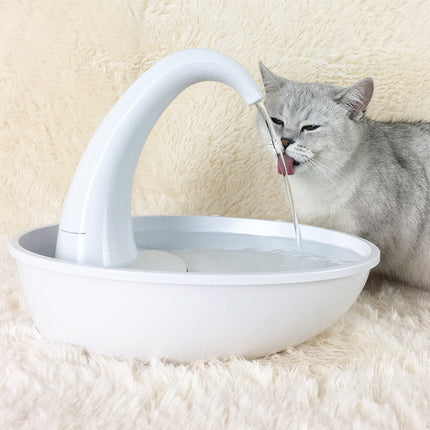 Premium 2.36L Swan Plastic Pet Drinking Fountain with charcoal filtration – www.petpexi.com – Fast & FREE USA Shipping

