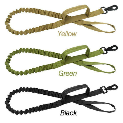 Tactical Training Dog Leash with 2 control handles, heavy-duty and tangle-free for all dogs from petpexi.com