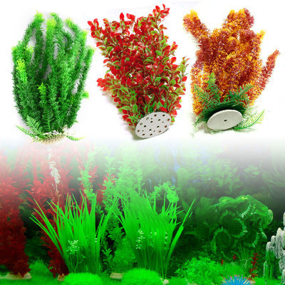 Tall aquarium simulation plant 45–49cm – non-toxic plastic fish tank ornament, available at www.petpexi.com with fast free USA shipping.

