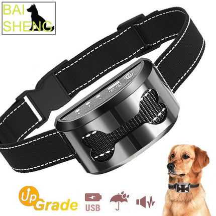 Ultrasonic Dog Bark Stopper Anti-Barking Collar – USB Rechargeable, Waterproof, Adjustable Intensity – Petpexi USA

