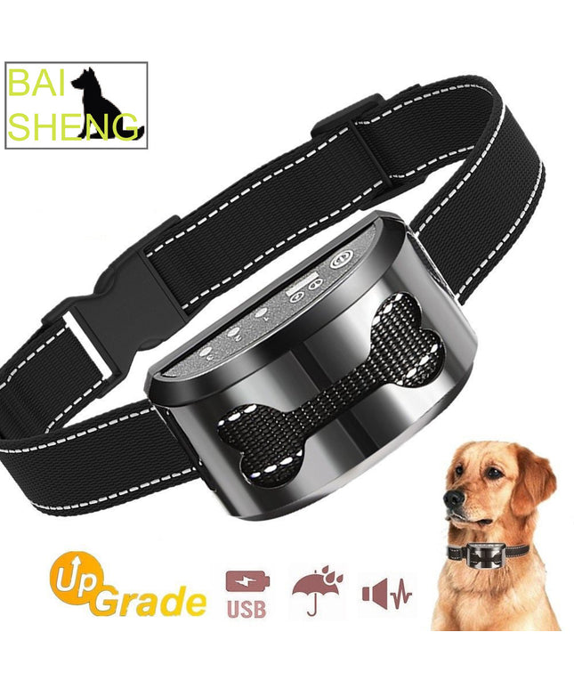 Ultrasonic Dog Bark Stopper Anti-Barking Collar – USB Rechargeable, Waterproof, Adjustable Intensity – Petpexi USA

