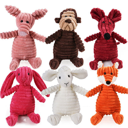 Vocal Animal Plush Dog Toy – Molar Teeth Cleaning, Squeaky & Interactive Chew Toy | www.petpexi.com