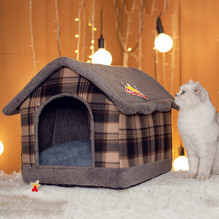 Wanghong four seasons pet house for cats and dogs, premium cloth design in multiple patterns, available at www.petpexi.com

