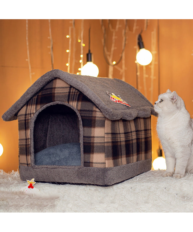 Wanghong four seasons pet house for cats and dogs, premium cloth design in multiple patterns, available at www.petpexi.com


