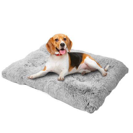 Washable Large Dog Sofa Bed Mats in long plush, 4 sizes, cozy and durable, from PetPexi