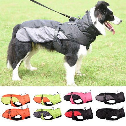 Waterproof Reflective Warm Dog Rasher in Green and Grey by Petpexi – Cozy, Stylish and Durable

