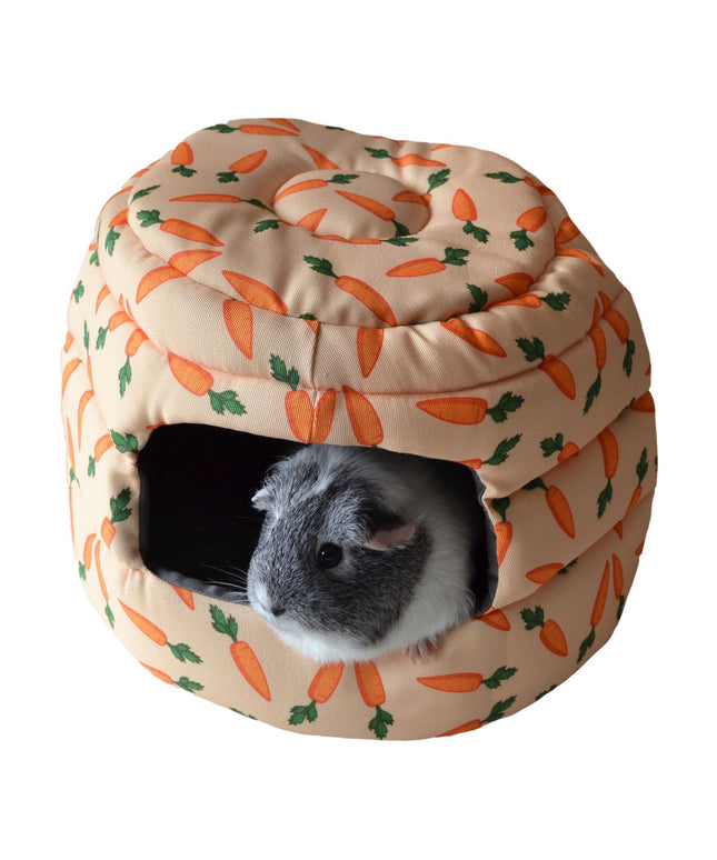 Winter Warm Bunny & Guinea Pig Cotton Nest, soft and cozy cotton bedding for small pets.

